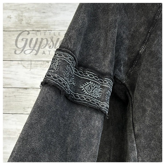 POL Black Burnout Grunge Hoodie - Picture 8 of 14